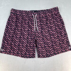 Public Opinion Shorts Mens Size 2XL Red Gray Hybrid Casual Swim Trunks